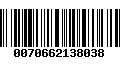 Código de Barras 0070662138038