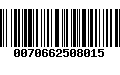 Código de Barras 0070662508015