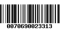 Código de Barras 0070690023313