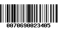 Código de Barras 0070690023405