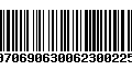 Código de Barras 00706906300623002259