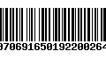 Código de Barras 00706916501922002644