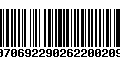 Código de Barras 00706922902622002094