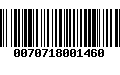 Código de Barras 0070718001460