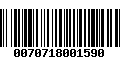 Código de Barras 0070718001590