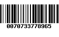 Código de Barras 0070733778965