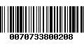 Código de Barras 0070733800208