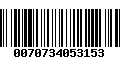 Código de Barras 0070734053153