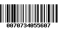 Código de Barras 0070734055607