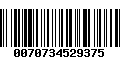 Código de Barras 0070734529375