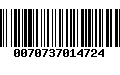 Código de Barras 0070737014724