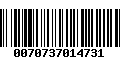 Código de Barras 0070737014731