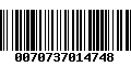 Código de Barras 0070737014748