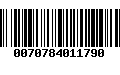 Código de Barras 0070784011790