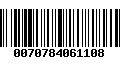 Código de Barras 0070784061108