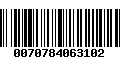 Código de Barras 0070784063102