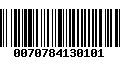 Código de Barras 0070784130101