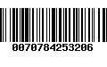 Código de Barras 0070784253206