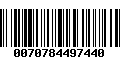 Código de Barras 0070784497440