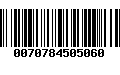 Código de Barras 0070784505060