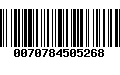 Código de Barras 0070784505268