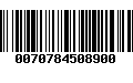 Código de Barras 0070784508900