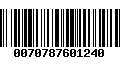 Código de Barras 0070787601240