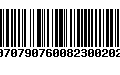 Código de Barras 00707907600823002025