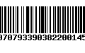 Código de Barras 00707933903822001453
