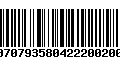 Código de Barras 00707935804222002003