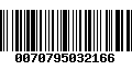 Código de Barras 0070795032166