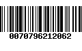 Código de Barras 0070796212062