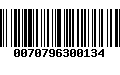 Código de Barras 0070796300134