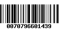 Código de Barras 0070796601439