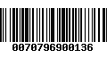 Código de Barras 0070796900136