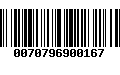 Código de Barras 0070796900167