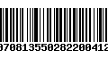 Código de Barras 00708135502822004124