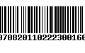 Código de Barras 00708201102223001665