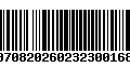 Código de Barras 00708202602323001682