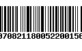 Código de Barras 00708211800522001566