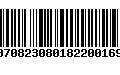 Código de Barras 00708230801822001695