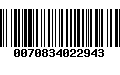 Código de Barras 0070834022943