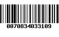 Código de Barras 0070834033109