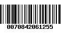 Código de Barras 0070842061255