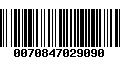 Código de Barras 0070847029090