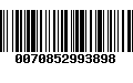 Código de Barras 0070852993898