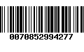 Código de Barras 0070852994277