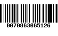 Código de Barras 0070863065126