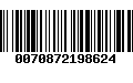 Código de Barras 0070872198624