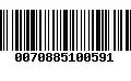 Código de Barras 0070885100591